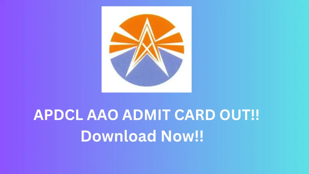 APDCL AAO ADMIT CARD 2025