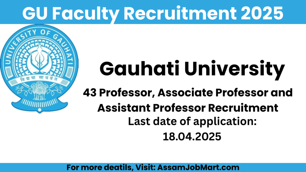 GU Faculty Recruitment 2025