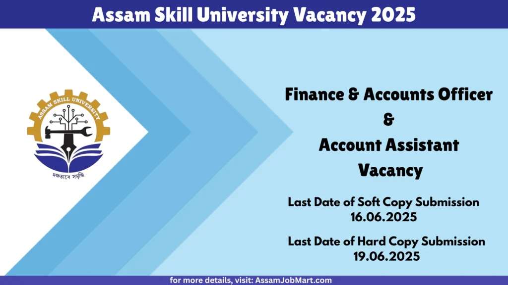 Assam Skill University Vacancy 2025