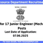Water Resource Department Recruitment 2025