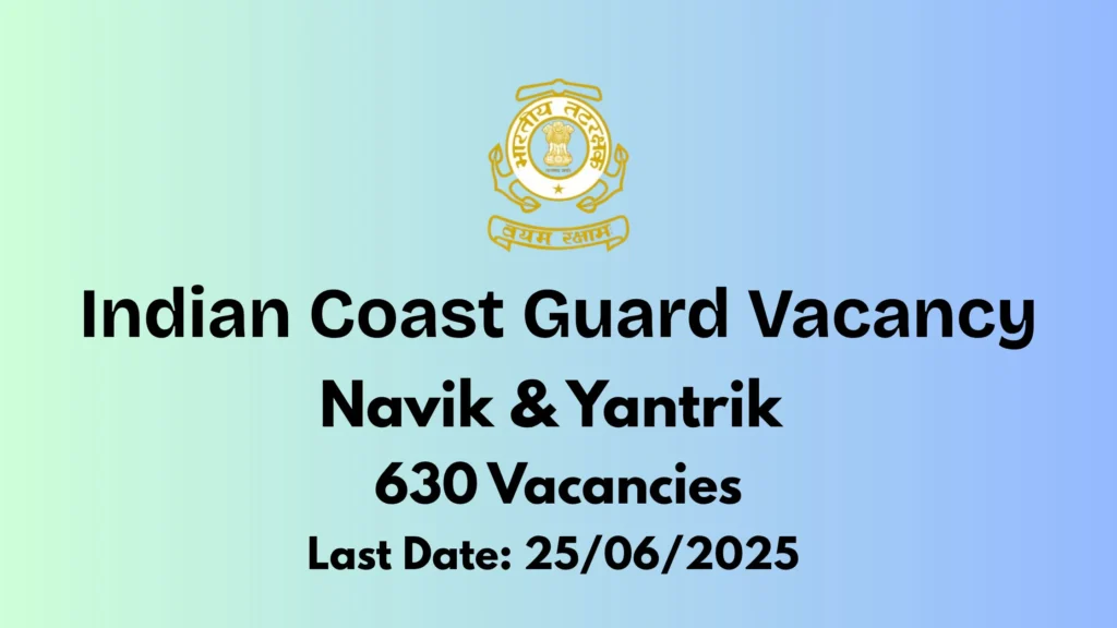 Indian Coast Guard Vacancy