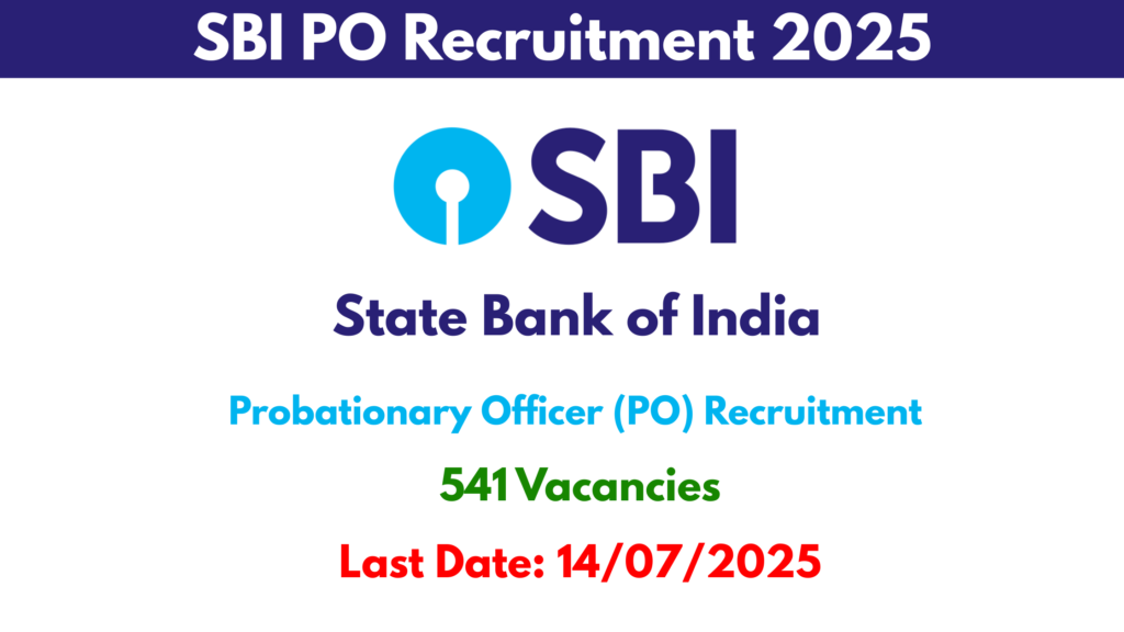 SBI PO Recruitment 2025