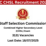 SSC CHSL Recruitment 2025