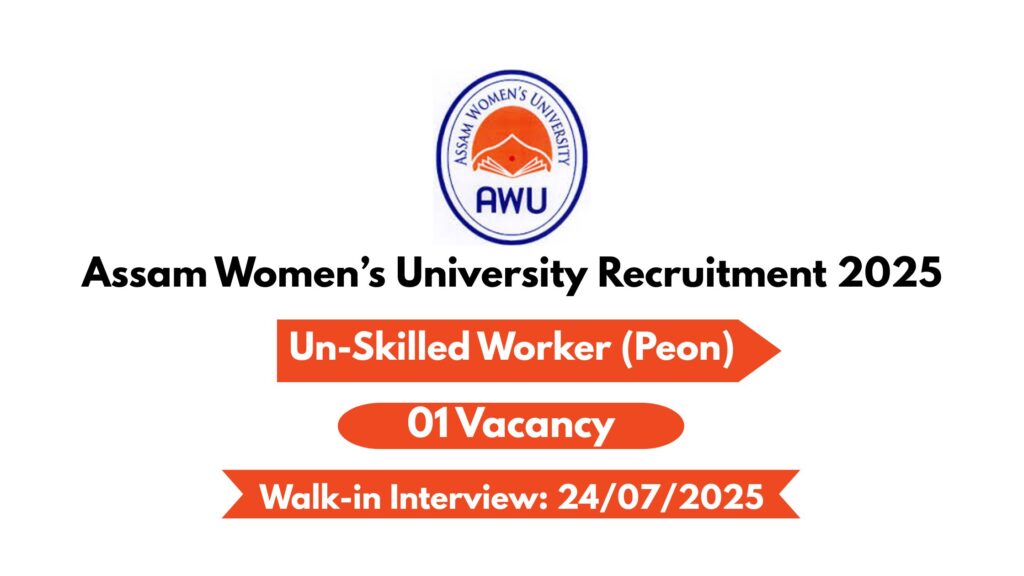 Assam Women University Recruitment 2025