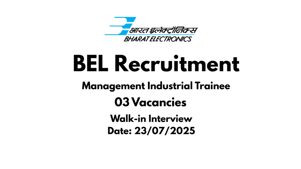 BEL Recruitment 2025