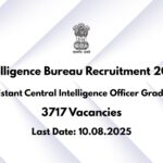 Intelligence Bureau Recruitment 2025
