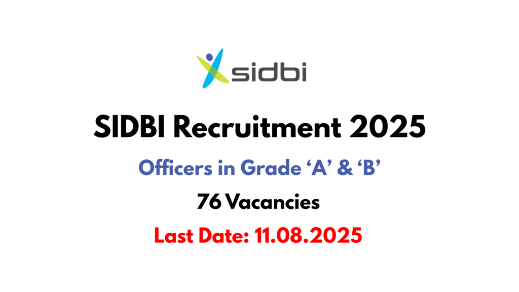 SIDBI Recruitment 2025