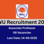 AWU Jorhat Recruitment 2025