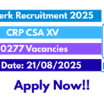 IBPS Clerk Recruitment 2025
