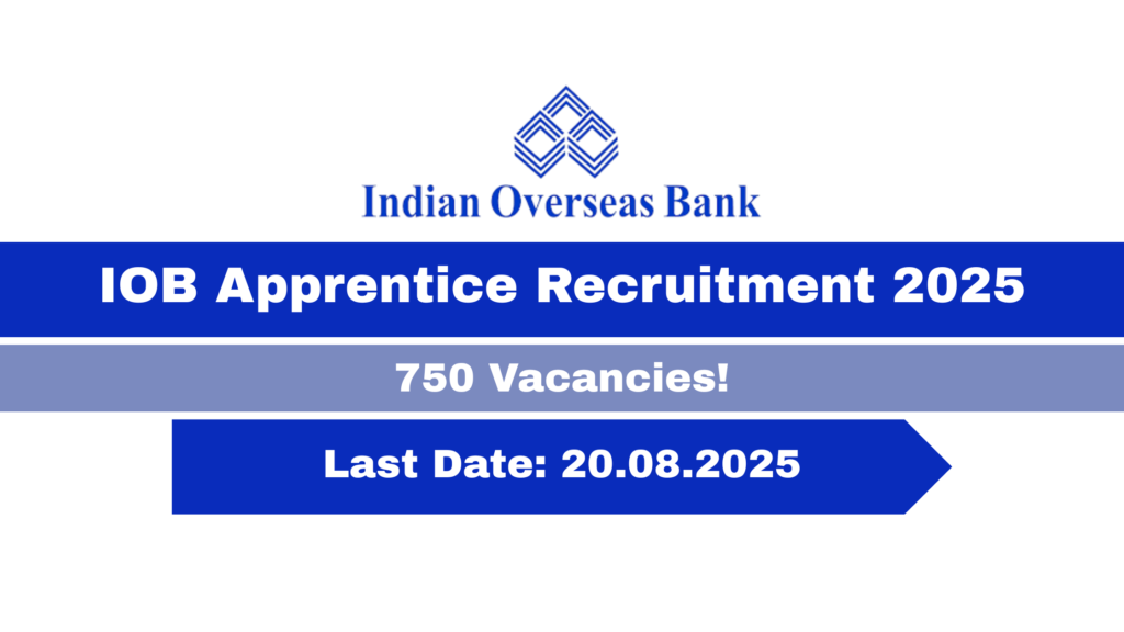 IOB Apprentice Recruitment 2025