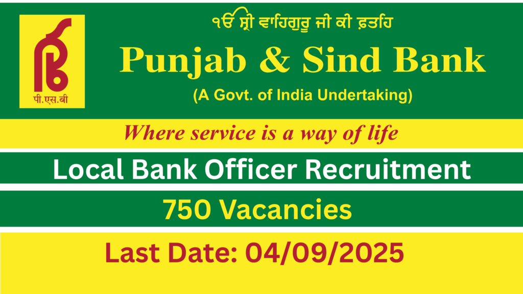Punjab and Sind Bank LBO Vacancy 2025