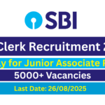 SBI Clerk Recruitment 2025