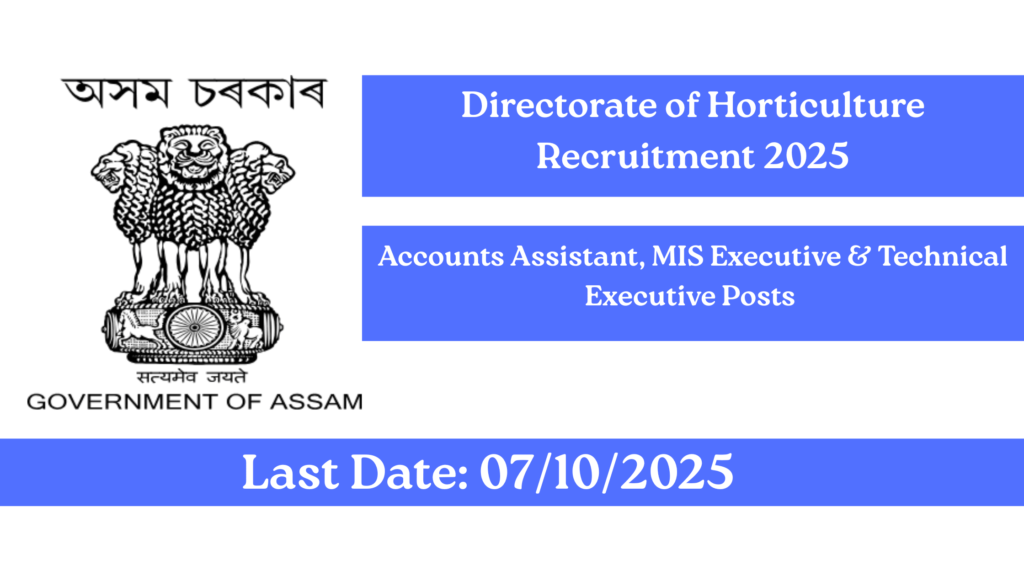 Directorate of Horticulture Recruitment 2025