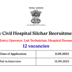SM Dev Civil Hospital Silchar Recruitment 2025