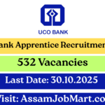 UCO Bank Apprentice Recruitment 2025