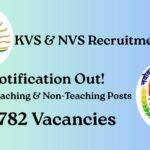 KVS and NVS Recruitment 2025