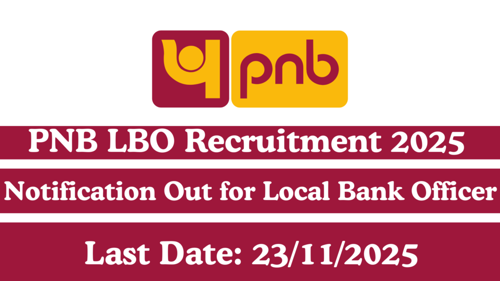 PNB LBO Recruitment 2025