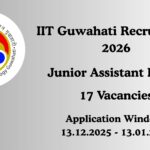 IIT Guwahati Recruitment 2026