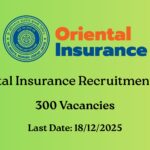 Oriental Insurance Recruitment 2025