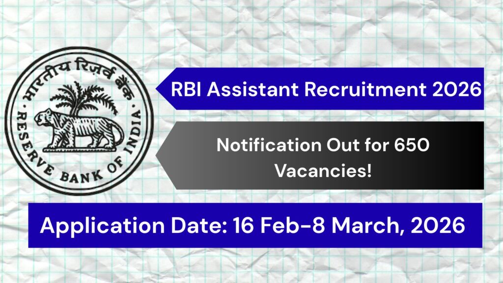 RBI Assistant Recruitment 2026