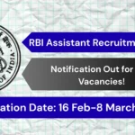 RBI Assistant Recruitment 2026