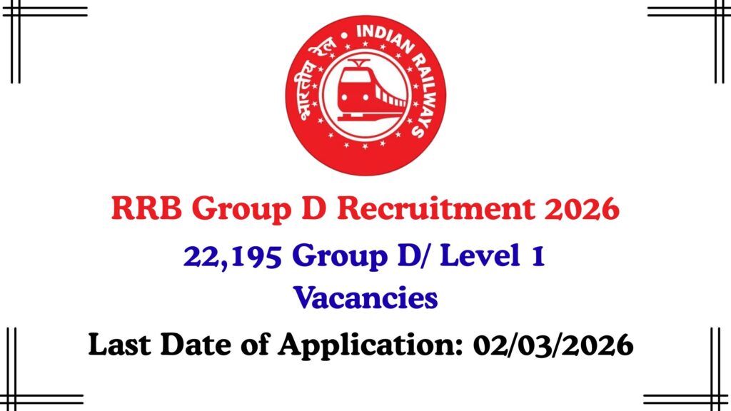 RRB Group D Recruitment 2026