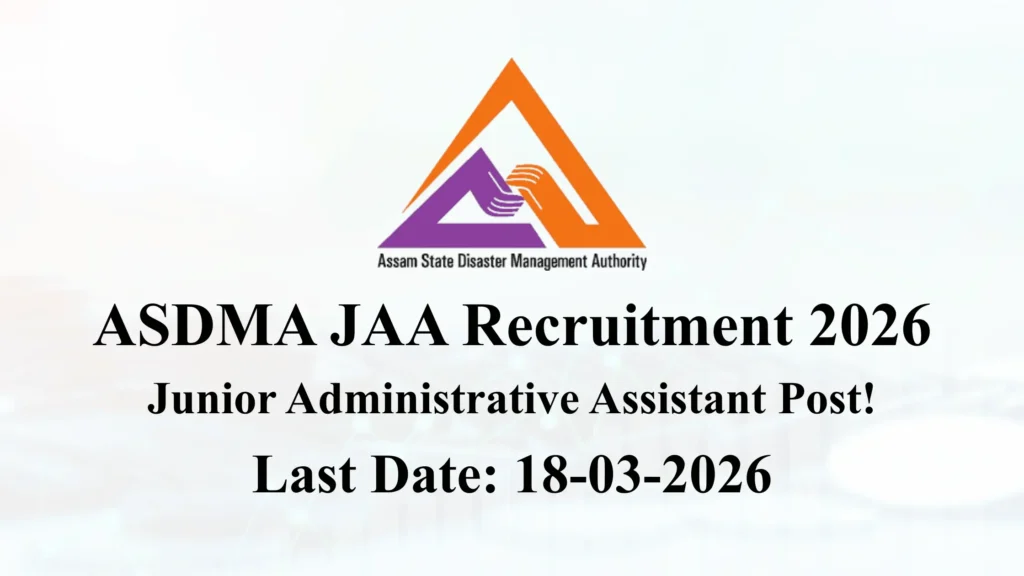 ASDMA JAA Recruitment 2026