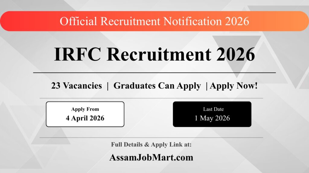 IRFC Recruitment 2026