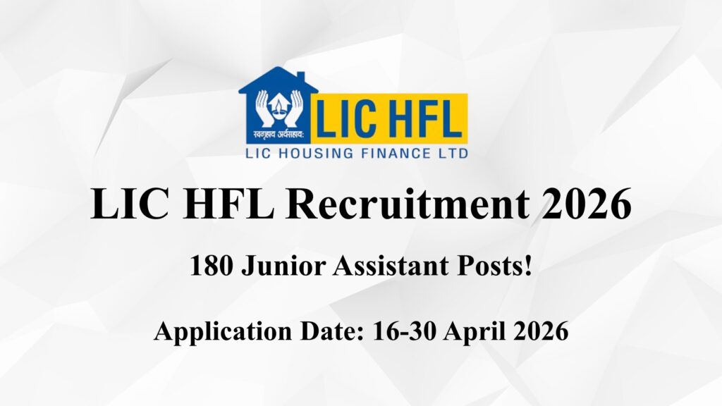 LIC HFL Recruitment 2026