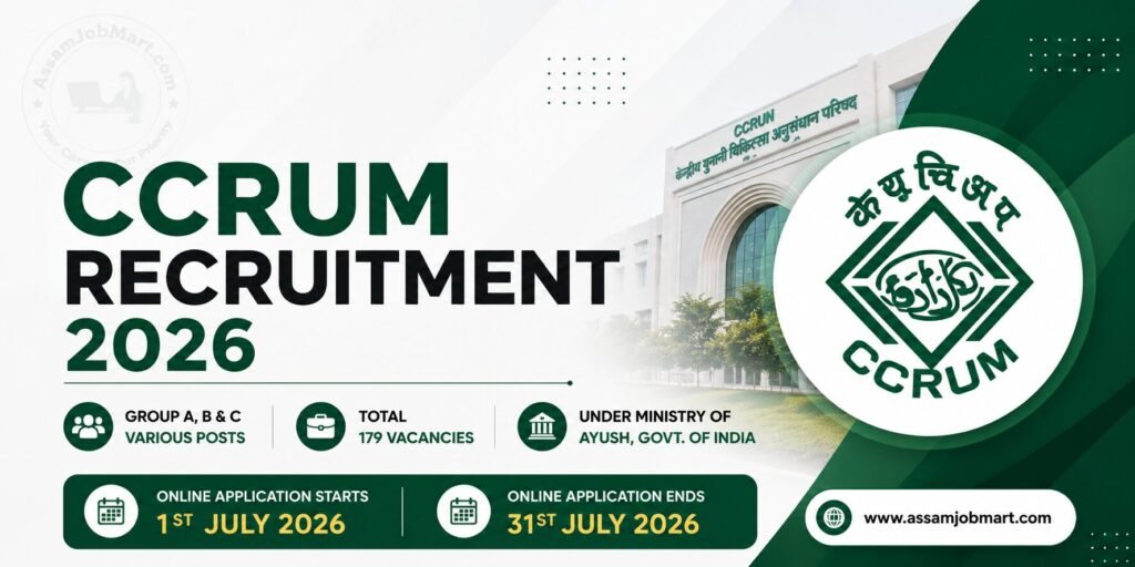 CCRUM Recruitment 2026