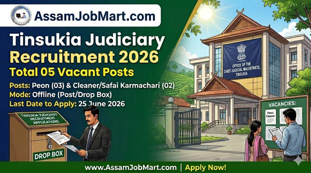 Tinsukia Judiciary Recruitment 2026