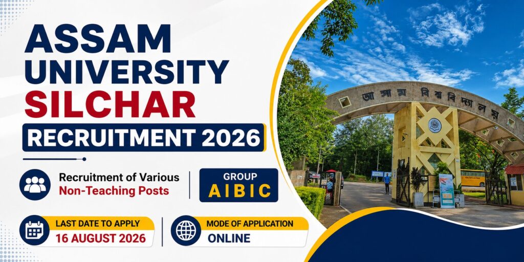 Assam University Silchar Recruitment 2026