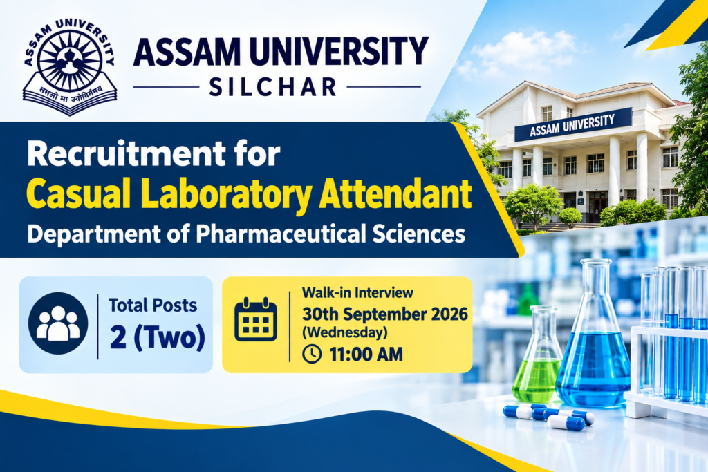 Assam University Recruitment 2026