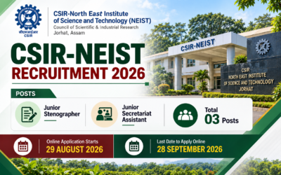 CSIR NEIST Jorhat Recruitment 2026