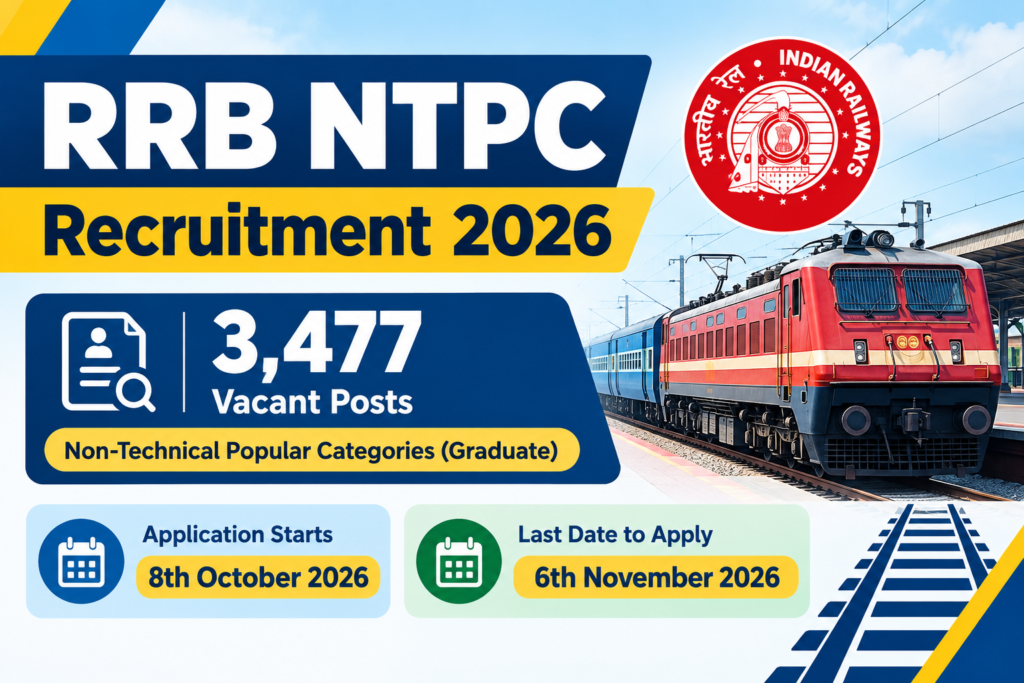 RRB NTPC Recruitment 2026