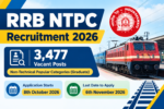 RRB NTPC Recruitment 2026