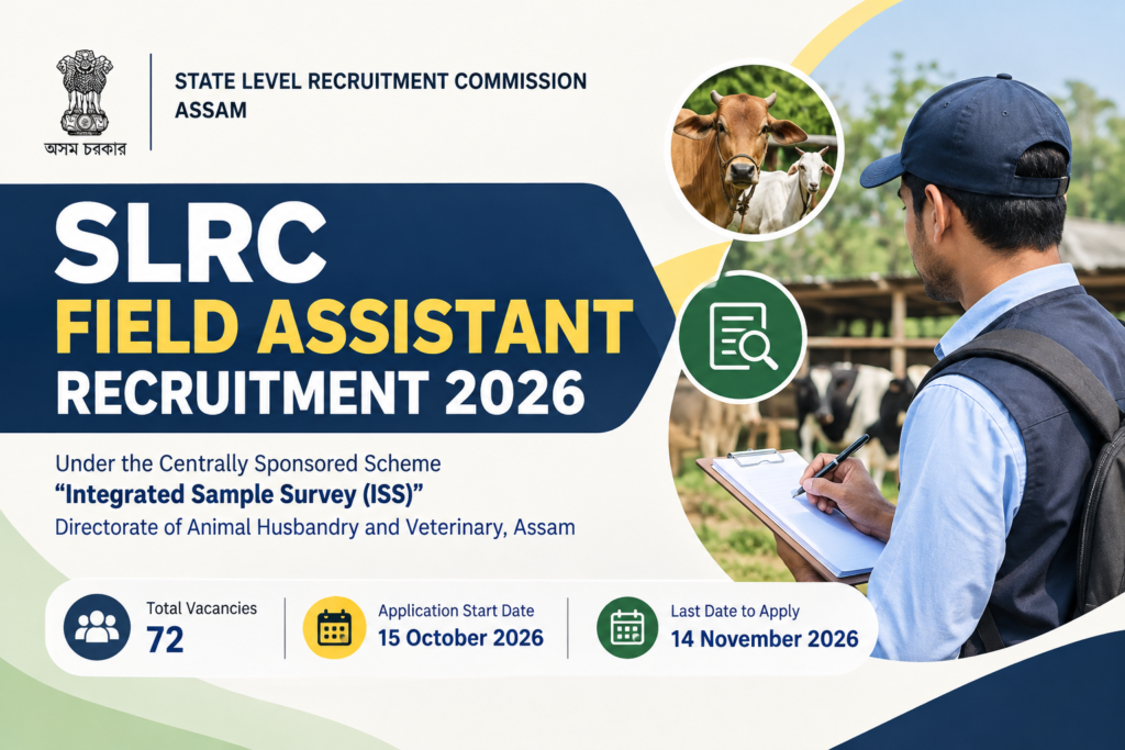 SLRC Field Assistant Recruitment 2026