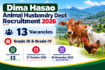 Dima Hasao Veterinary Department Recruitment 2026