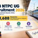 RRB NTPC UG Recruitment 2026